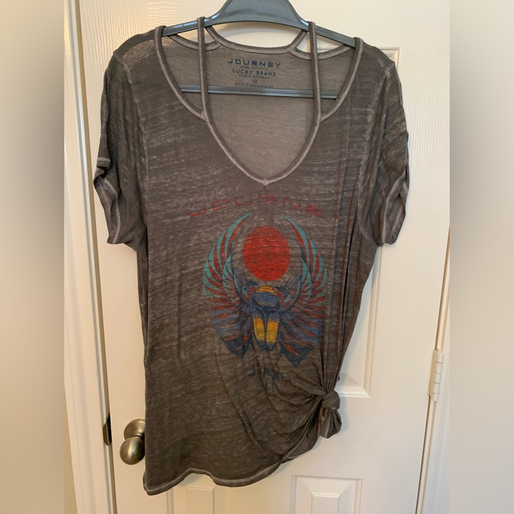 Lucky Brand Gray Graphic Tee